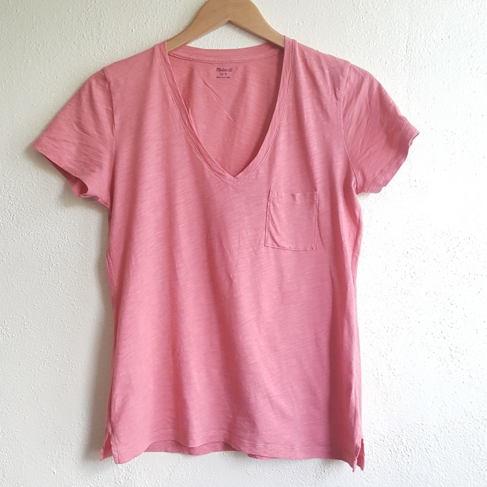 Madewell Coral Short sleeve t-shirt